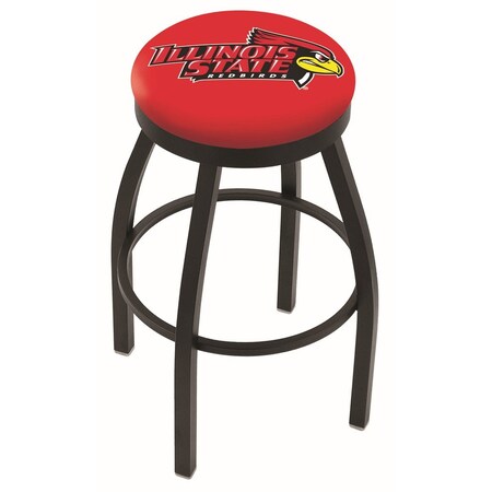 36 Blk Wrinkle Illinois State Swivel Bar Stool,Accent Ring